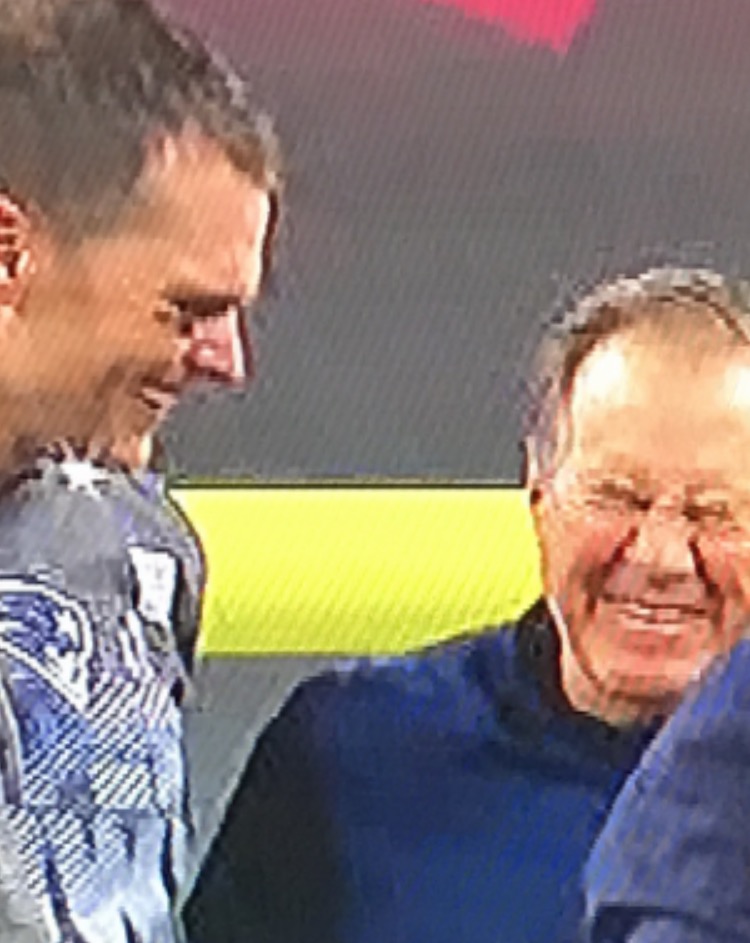 Brady and Belichick laughing Blank Meme Template