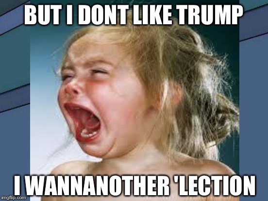 BUT I DONT LIKE TRUMP I WANNANOTHER 'LECTION | made w/ Imgflip meme maker