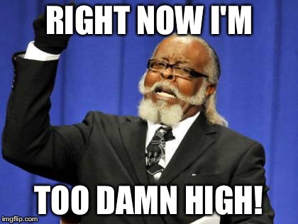 Too Damn High | RIGHT NOW I'M; TOO DAMN HIGH! | image tagged in memes,too damn high | made w/ Imgflip meme maker