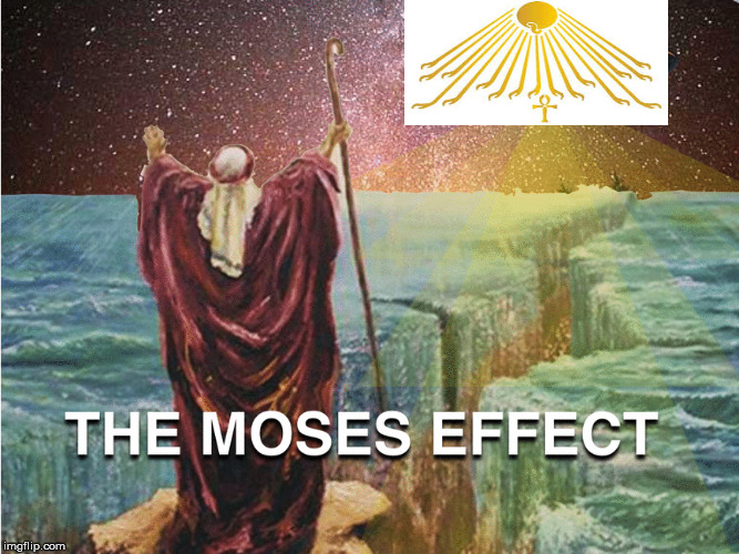 The Moses effect! | image tagged in moses,abrahamic religions,the abrahamic god,aten | made w/ Imgflip meme maker