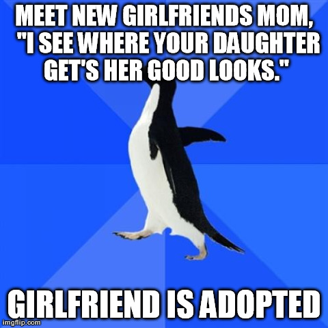 Socially Awkward Penguin | image tagged in memes,socially awkward penguin,AdviceAnimals | made w/ Imgflip meme maker