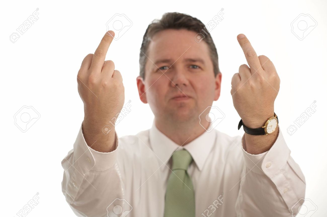 High Quality Middle finger frank Blank Meme Template