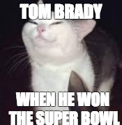 TOM BRADY; WHEN HE WON THE SUPER BOWL | image tagged in superbowl 51,meme | made w/ Imgflip meme maker