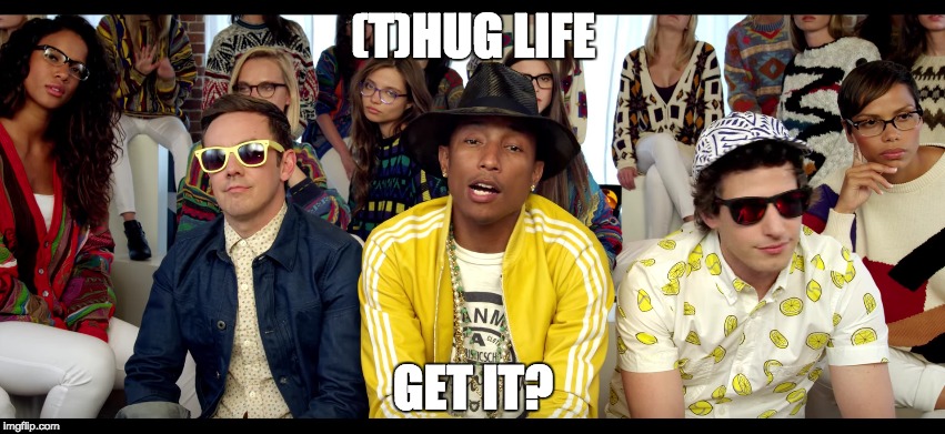 You do, if you know the song. | (T)HUG LIFE; GET IT? | image tagged in music,lonely island,pun,funny | made w/ Imgflip meme maker
