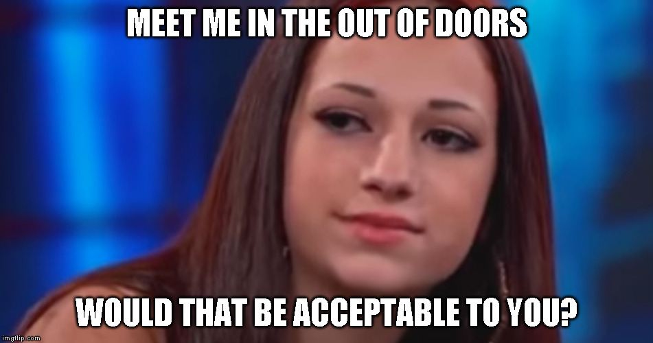MEET ME IN THE OUT OF DOORS; WOULD THAT BE ACCEPTABLE TO YOU? | image tagged in cash,catch,outside | made w/ Imgflip meme maker