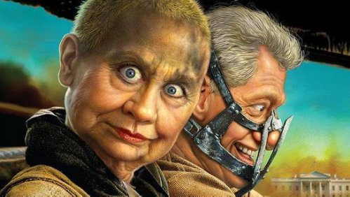 Hillary and Bill Fury Road,,, Blank Meme Template