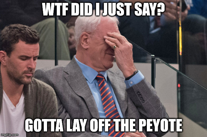 WTF DID I JUST SAY? GOTTA LAY OFF THE PEYOTE | made w/ Imgflip meme maker
