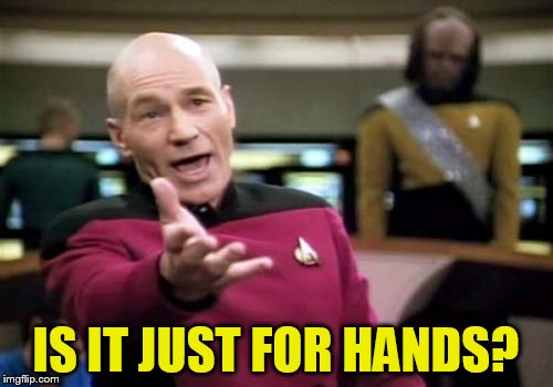 Picard Wtf Meme | IS IT JUST FOR HANDS? | image tagged in memes,picard wtf | made w/ Imgflip meme maker