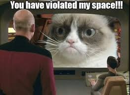 Star Trek VS Grumpy cat! | . | image tagged in grumpy cat,star trek | made w/ Imgflip meme maker