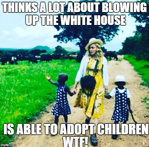 things that make you go hmmm? | THINKS A LOT ABOUT BLOWING UP THE WHITE HOUSE; IS ABLE TO ADOPT CHILDREN; WTF! | image tagged in memes,liberal logic | made w/ Imgflip meme maker