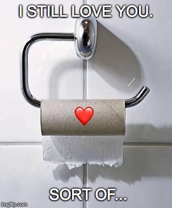 Let the valentining begin! | I STILL LOVE YOU. ❤️; SORT OF... | image tagged in janey mack meme,flirty meme,funny,i still love you,sort of,empty toilet paper roll | made w/ Imgflip meme maker