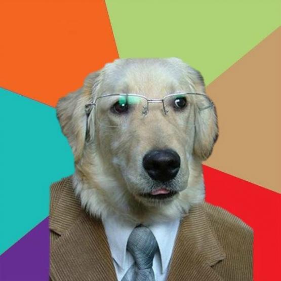 High Quality Business Dog Blank Meme Template