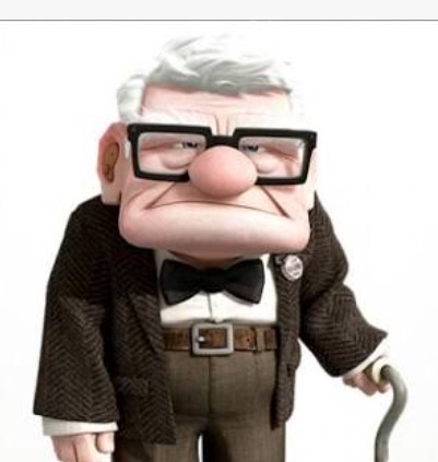 Old man from up Blank Meme Template