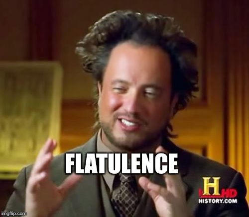 Ancient Aliens Meme | FLATULENCE | image tagged in memes,ancient aliens | made w/ Imgflip meme maker