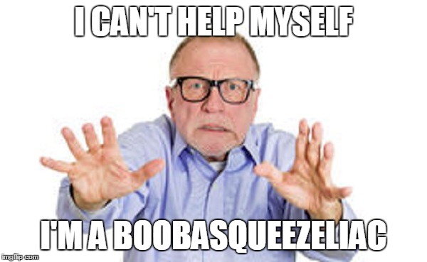 I CAN'T HELP MYSELF I'M A BOOBASQUEEZELIAC | made w/ Imgflip meme maker