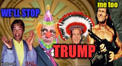 Senator Blumenthal joins the party |  me too; TRUMP | image tagged in democrats,senators,senate,donald trump,resistance | made w/ Imgflip meme maker