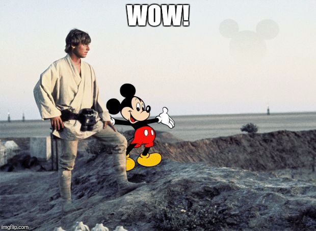 Mickey and luke | WOW! | image tagged in mickey and luke | made w/ Imgflip meme maker