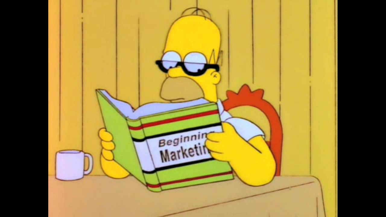 Homer reading book Blank Meme Template
