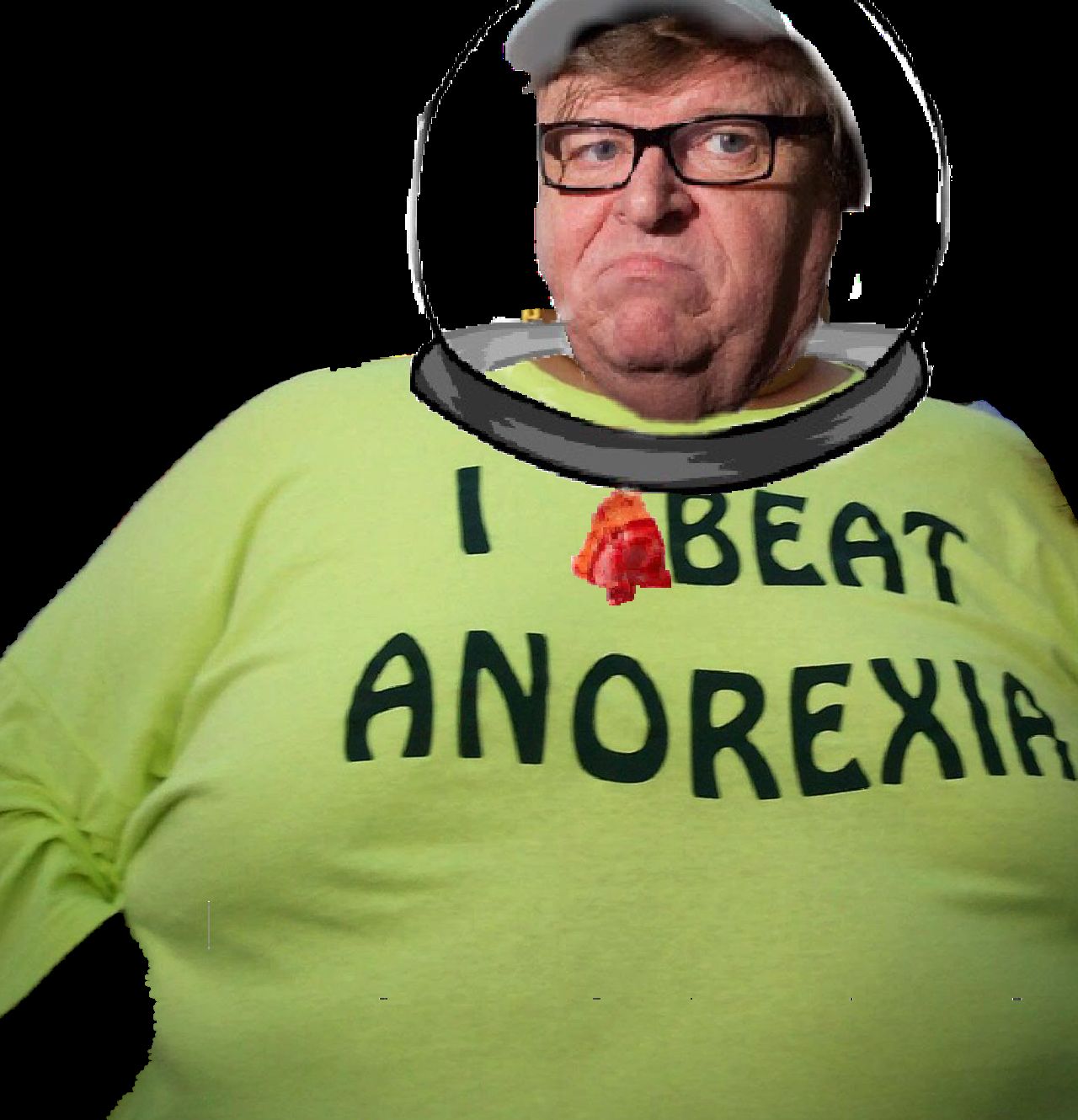 High Quality Michael Moore Bubblehead Blank Meme Template