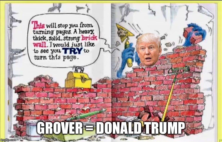 If this doesn't break your childhood, I don't know what will. | GROVER = DONALD TRUMP | image tagged in sesame street,grover,donald trump,trump | made w/ Imgflip meme maker