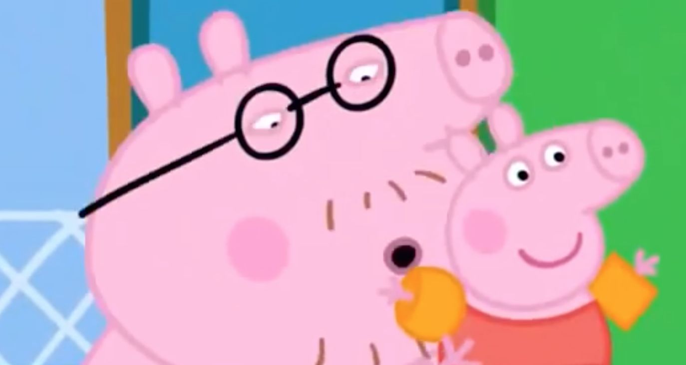 Daddy Pig Blank Meme Template