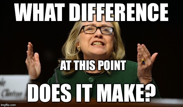 WHAT DIFFERENCE DOES IT MAKE? AT THIS POINT | made w/ Imgflip meme maker
