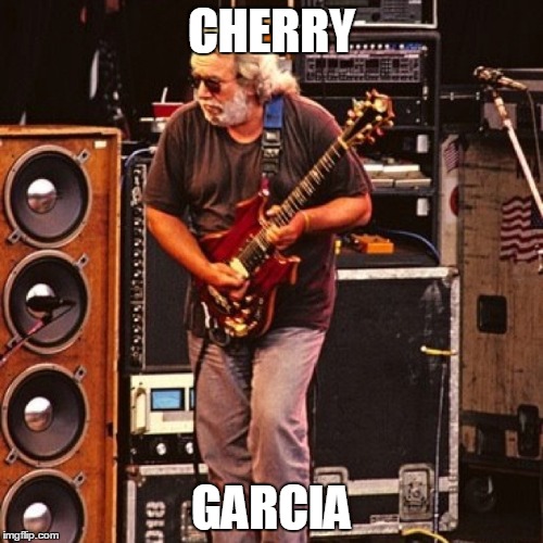 Cherry Axe Bro | CHERRY; GARCIA | image tagged in jerry garcia,rock and roll,awesome | made w/ Imgflip meme maker