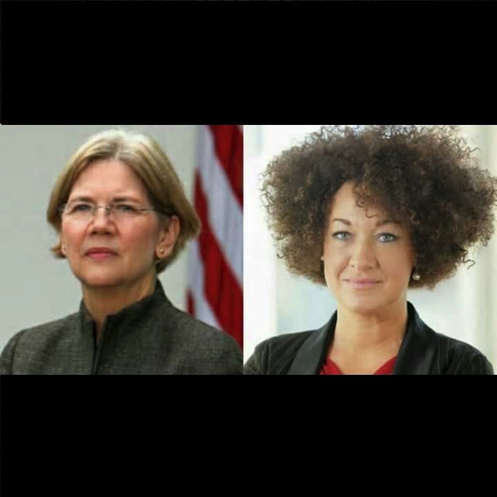 High Quality Elizabeth Warren Rachel Dolezal Blank Meme Template