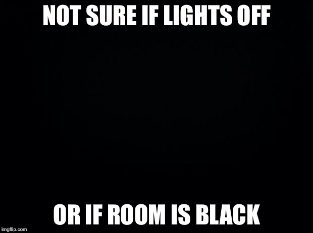 Black background | NOT SURE IF LIGHTS OFF; OR IF ROOM IS BLACK | image tagged in black background | made w/ Imgflip meme maker