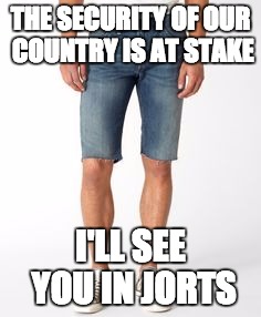 I'll see you in jorts | THE SECURITY OF OUR COUNTRY IS AT STAKE; I'LL SEE YOU IN JORTS | image tagged in jorts,court,trump,ban | made w/ Imgflip meme maker