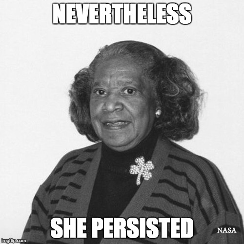 Mary Winston Jackson | NEVERTHELESS; SHE PERSISTED | image tagged in women,nasa | made w/ Imgflip meme maker
