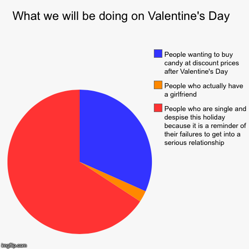 Well, at least there's discount candy for those of us who aren't as fortunate.  | image tagged in funny,pie charts | made w/ Imgflip chart maker