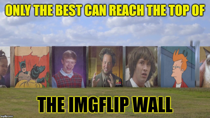 ONLY THE BEST CAN REACH THE TOP OF THE IMGFLIP WALL | made w/ Imgflip meme maker