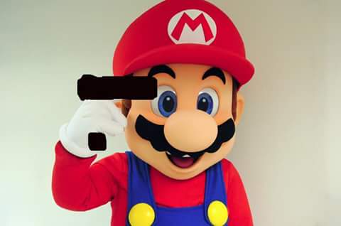 Suicide Mario Blank Meme Template