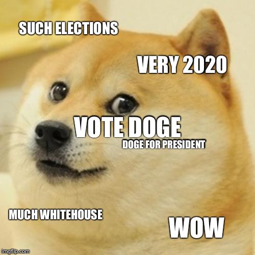 Doge for President  |  SUCH ELECTIONS; VERY 2020; VOTE DOGE; DOGE FOR PRESIDENT; MUCH WHITEHOUSE; WOW | image tagged in memes,doge,2020 elections,elections,whitehouse,wow | made w/ Imgflip meme maker