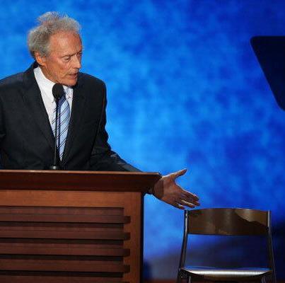 Clint Eastwood Chair. Blank Meme Template