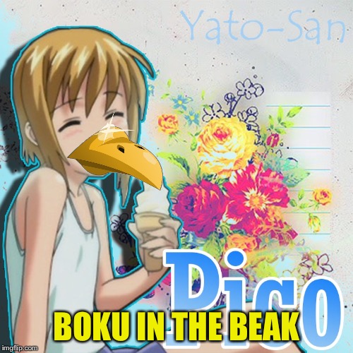 My Beak | BOKU IN THE BEAK | image tagged in boku no pico,bird | made w/ Imgflip meme maker