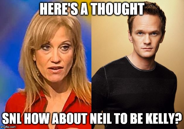 Here's the guy to be Kelly! | HERE'S A THOUGHT; SNL HOW ABOUT NEIL TO BE KELLY? | image tagged in snl kelly | made w/ Imgflip meme maker
