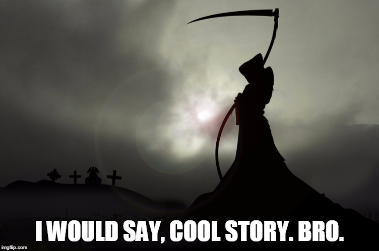 I WOULD SAY, COOL STORY. BRO. | made w/ Imgflip meme maker
