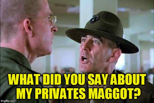 WHAT DID YOU SAY ABOUT MY PRIVATES MAGGOT? | made w/ Imgflip meme maker
