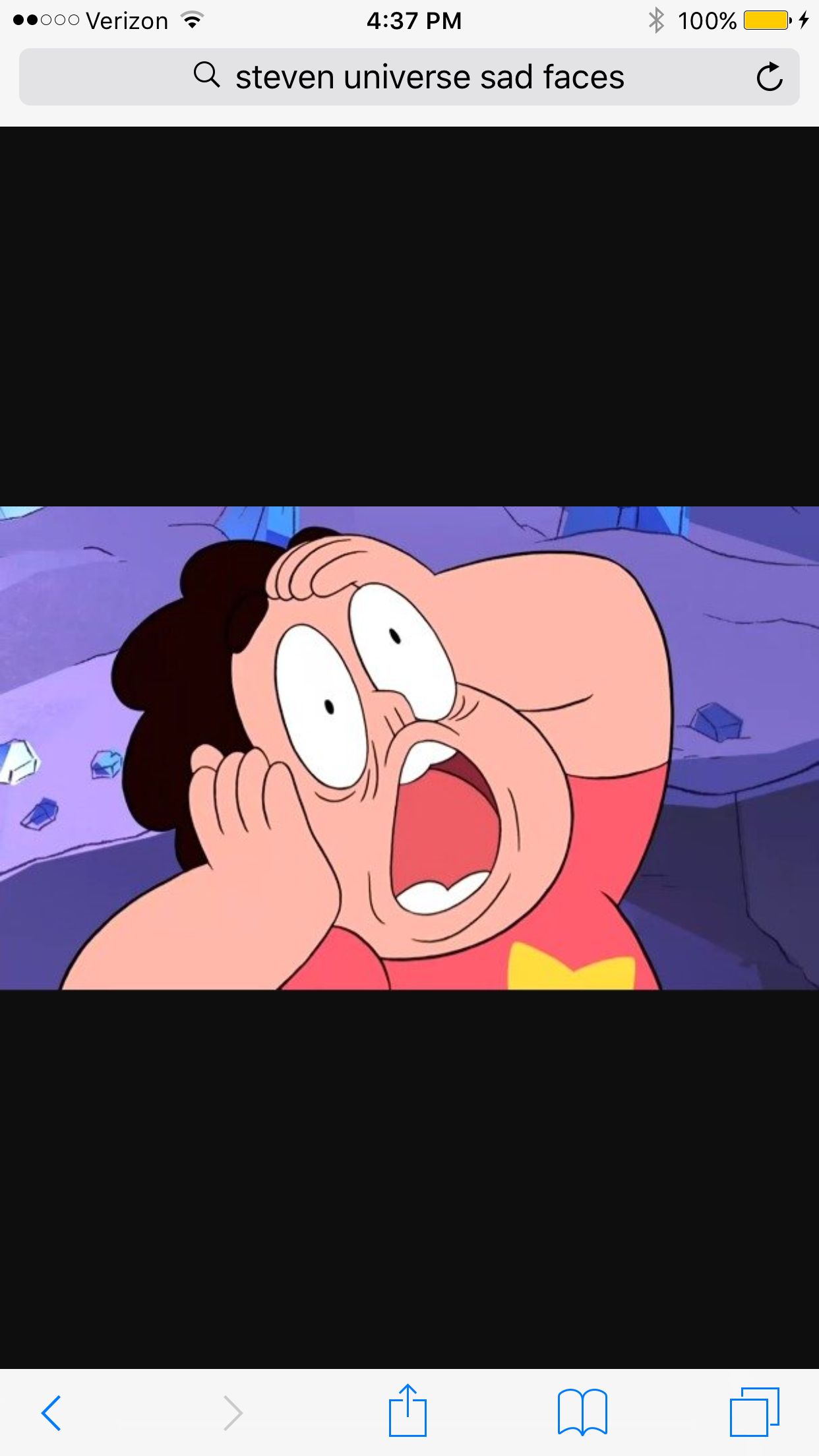 High Quality Steven Universe WTF Expression Blank Meme Template