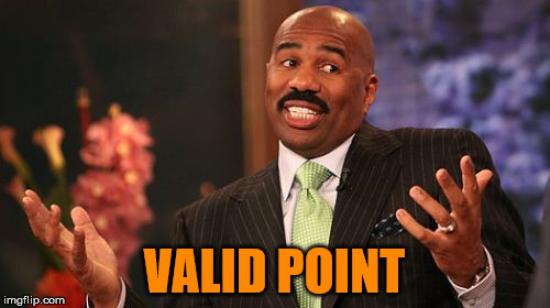 Steve Harvey Meme | VALID POINT | image tagged in memes,steve harvey | made w/ Imgflip meme maker