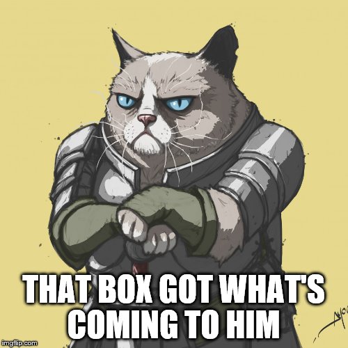 THAT BOX GOT WHAT'S COMING TO HIM | made w/ Imgflip meme maker