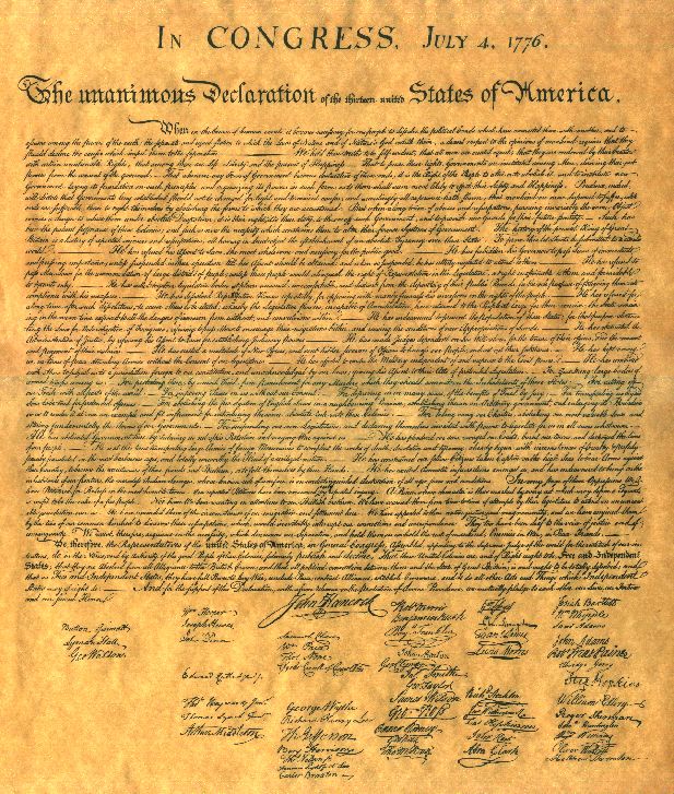 Declaration of independence Blank Meme Template