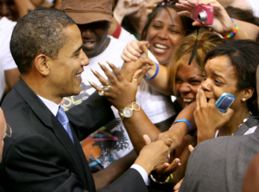 High Quality Obama Fans Blank Meme Template