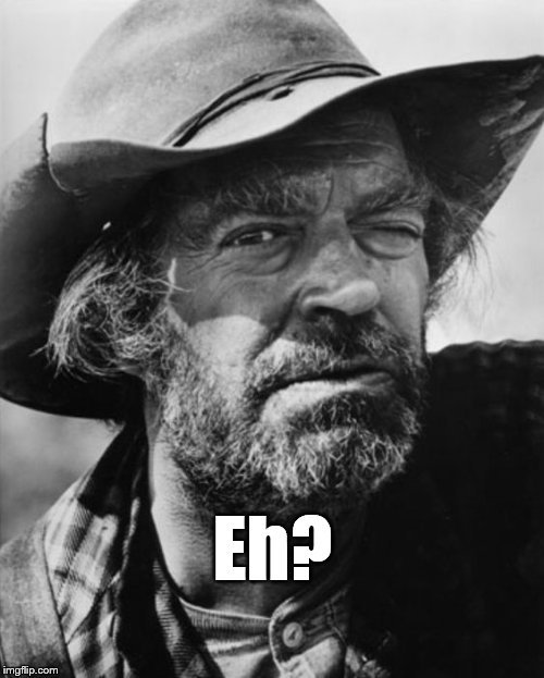 jack elam | Eh? | image tagged in jack elam | made w/ Imgflip meme maker