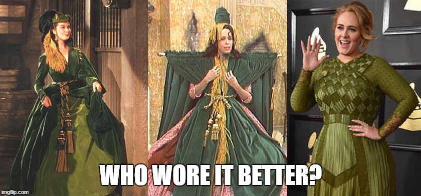 WHO WORE IT BETTER? | image tagged in adele | made w/ Imgflip meme maker