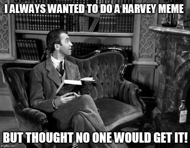 I ALWAYS WANTED TO DO A HARVEY MEME BUT THOUGHT NO ONE WOULD GET IT! | made w/ Imgflip meme maker