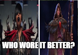 Who Wore It Better | WHO WORE IT BETTER? | image tagged in who wore it better | made w/ Imgflip meme maker