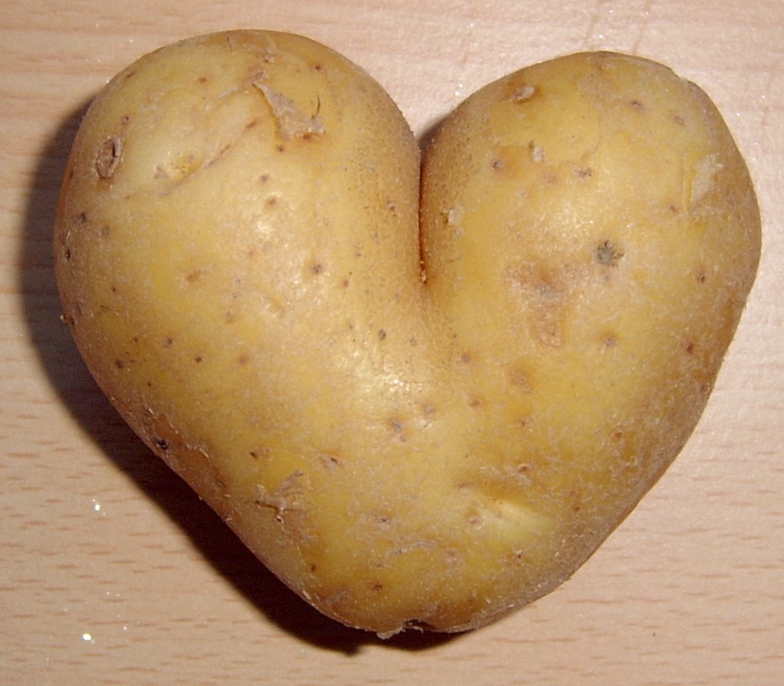High Quality Heart potato Blank Meme Template